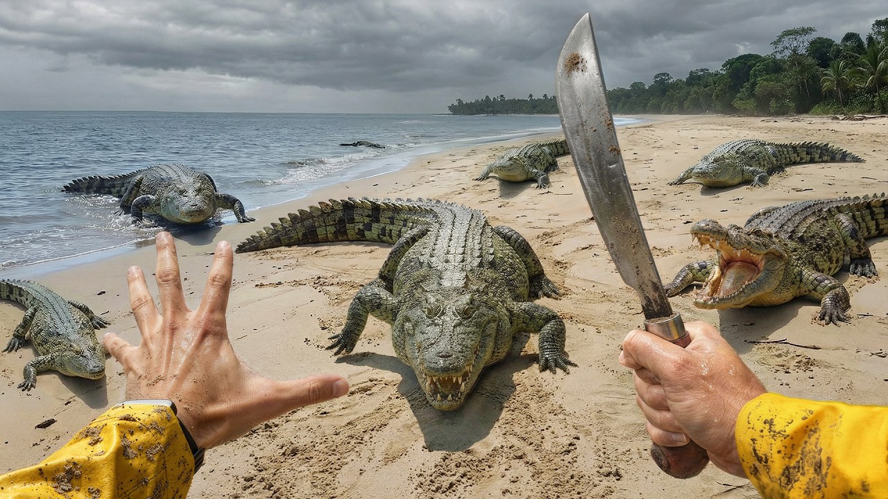 7 Day Survival on Crocodile Island
