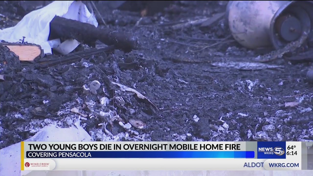 Two killed in mobile home fire in Escambia County, FL