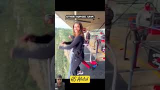 Crazy bungee jump💀#trollface #trending #shorts