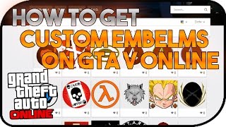GTA V ONLINE | HOW TO GET CUSTOM EMBLEMS | AFTER PATCH 1.34  | #UNIQUEDIVISION