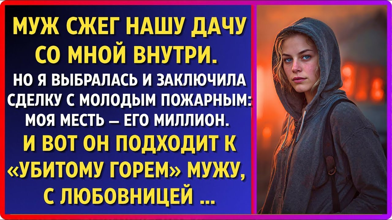 Муж сжег наш дом со мной внутри. Я выбралась и заключила сделку с пожарным: моя месть - его миллион.