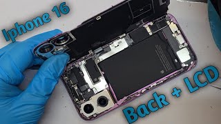 Fixing a Broken iPhone 16 (Back + LCD Replacement) Lawan tech