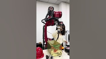 Welding robot.#weldingrobot #industrialrobot #Sixaxisrobot #robotics #automatic