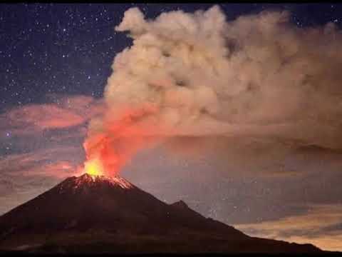Spectacular Volcanic Eruption Popo Volcano Heavy Ash Cloud To 28 000 Ft MEXICO 