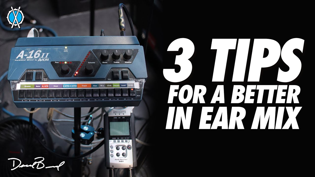 3 Tips for a better in ear mix! // Drum Vlog YouTube