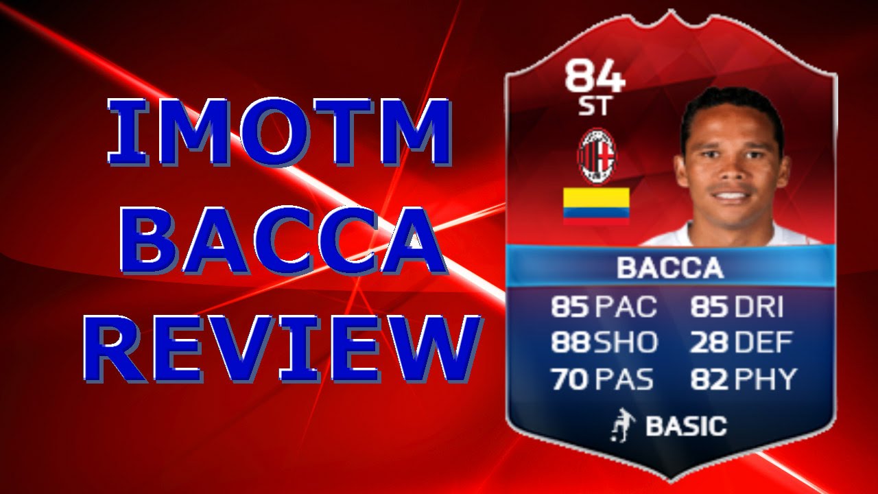 IMOTM Carlos Bacca 84 RATED PLAYER REVIEW!!! FIFA 16 ULTIMATE TEAM!!!