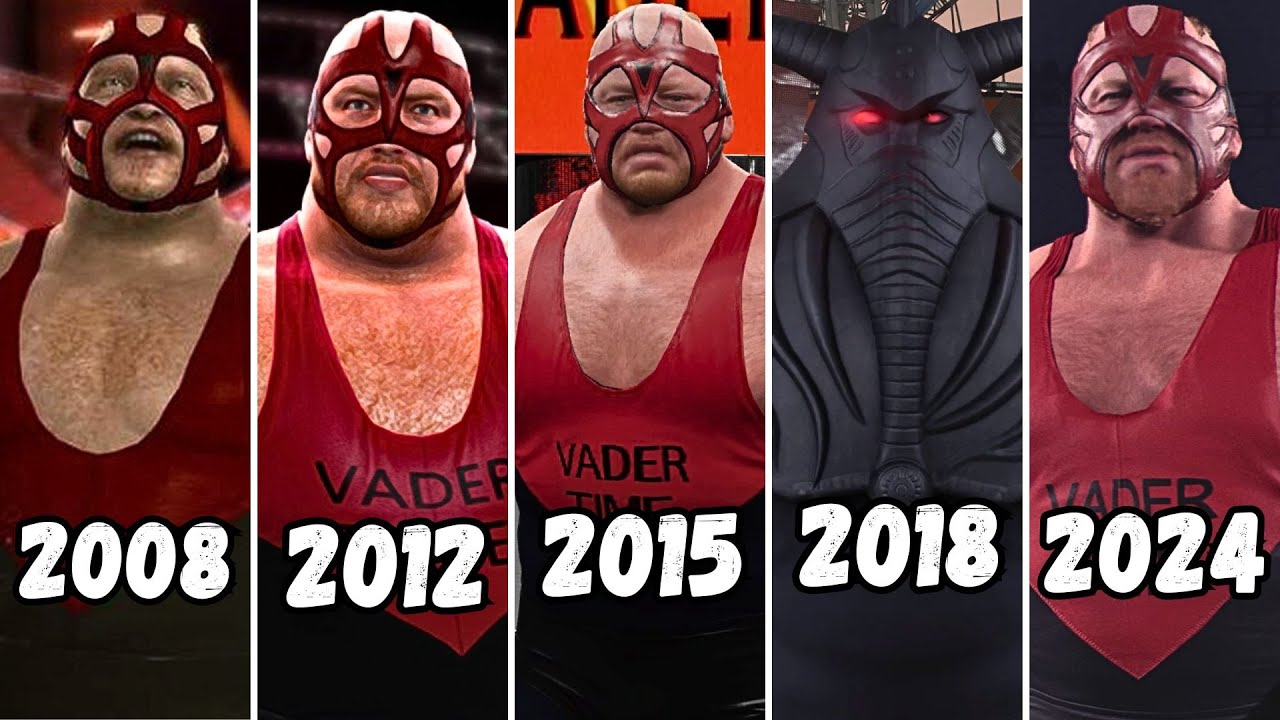 Evolution of Vader Entrance 2008 -2024 - WWE Games