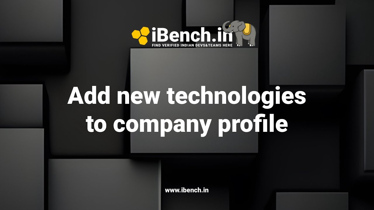 iBench India. Add new technologies to profile