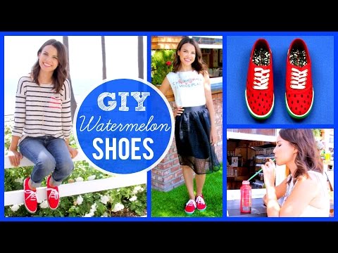 GIY Watermelon Shoes + How I Wear Them!