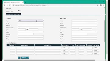 Manual CDS declaration data capture