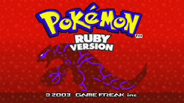 Pokémon Ruby Intro and Title Screen (Game Boy Advance)