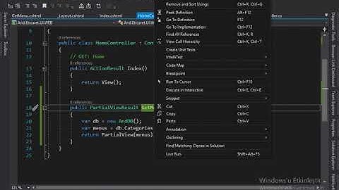 Mvc  E-Ticaret Ders-04