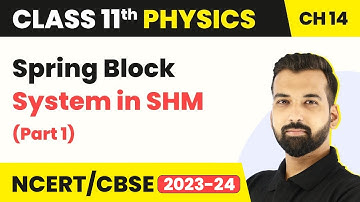Class 11 Physics Chapter 14 | Spring Block System in SHM (Part 1) - Oscillations