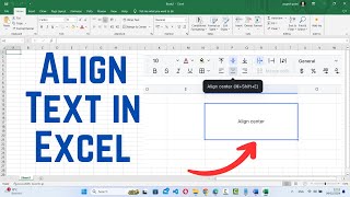 How to Align Text and Numbers in Excel