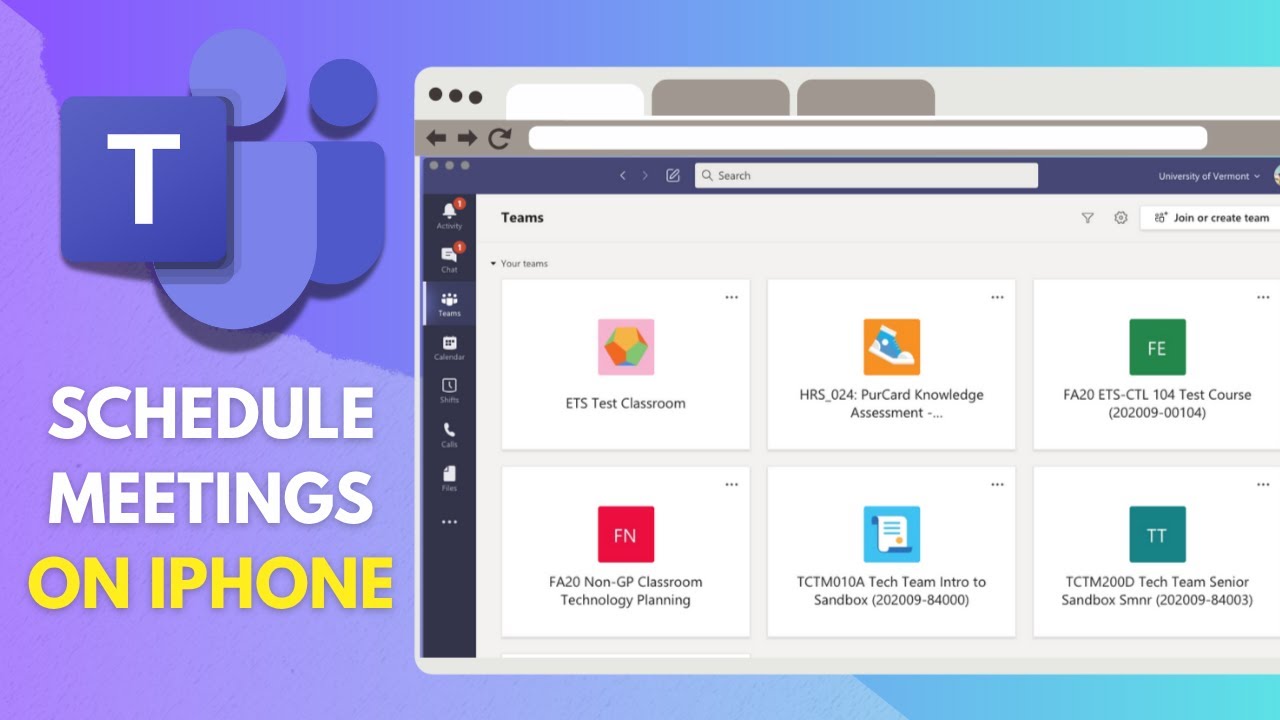 How to Schedule a Meeting on Microsoft Teams for iPhone | Fast Guide ...