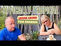 Sharon has a leche leche near the jungle in north tenerife