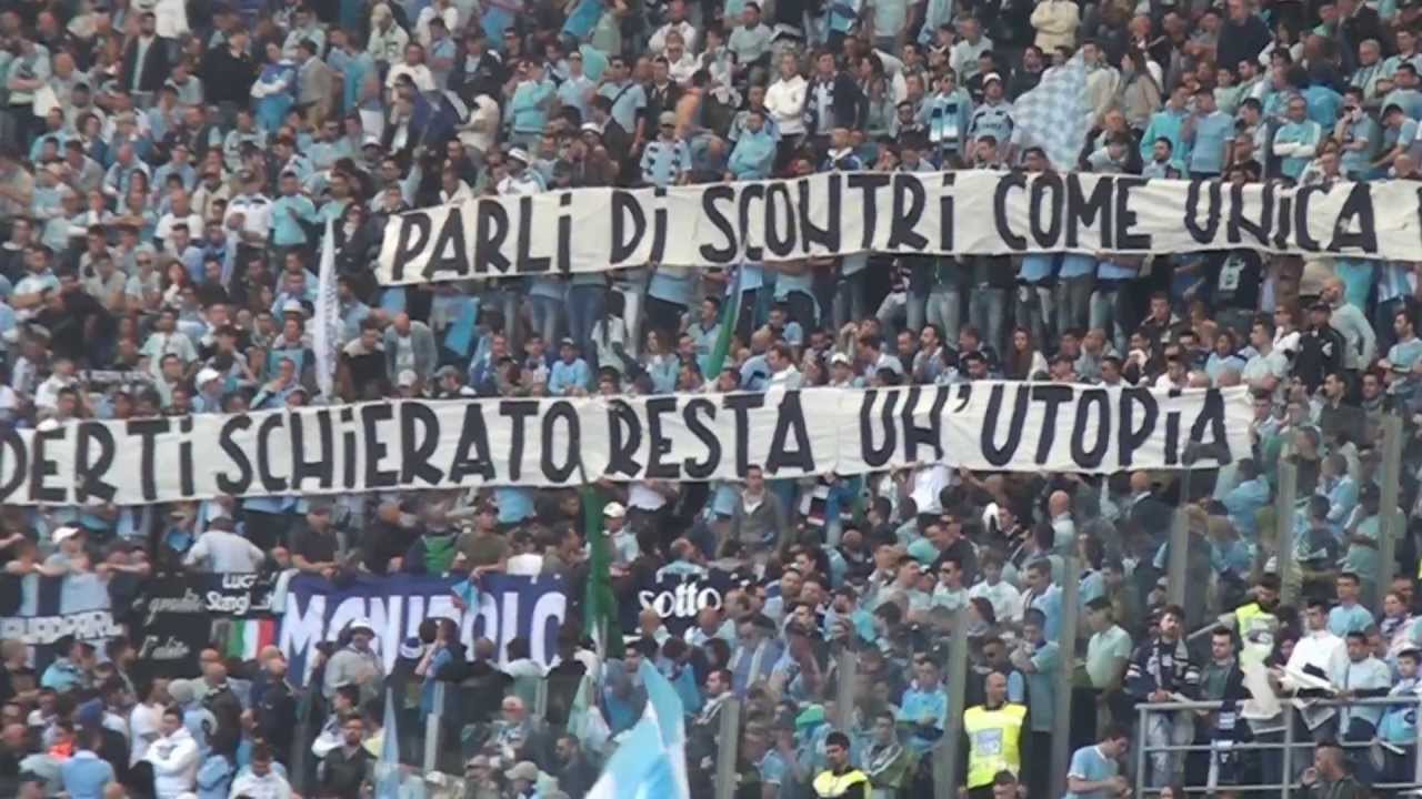 Roma Lazio 0-1 FINALE COPPA ITALIA ( STRISCIONI CURVA NORD ) - YouTube