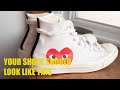 How to clean White Converse | EASY