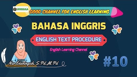 #10 || LEARNING ENGLISH “PROCEDURE” TEXT