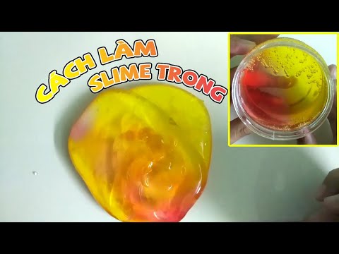 Video Cách làm slime trong (clear slime) đặc, dẻo, bóp bong... - youtube