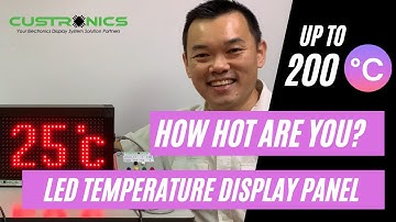 Industrial LED large Digital Temperature Display | 4 to 20mA | Alarm output | Long Range Sensor