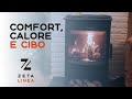 Comfort, calore e cibo: Charnwood "Aire" con cooking-top e toasting fork