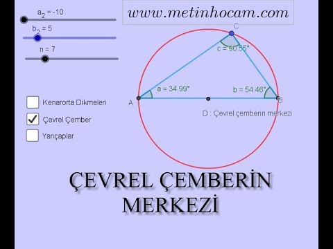 ÜÇGENİN MERKEZLERİ | ÇEVREL ÇEMBERİN MERKEZİ | GEOMETRİ