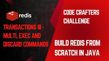 Build your own Redis in Java | Redis Transaction | Implementation