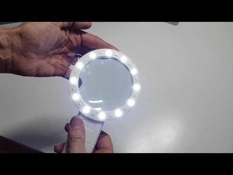 Video: Vergrootglas Op 'n Klem: Kies 'n Ronde Vergrootglas Met Verligting, 8x En 5x, LED, Ring En Ander Modelle. Waar Word Dit Gebruik?