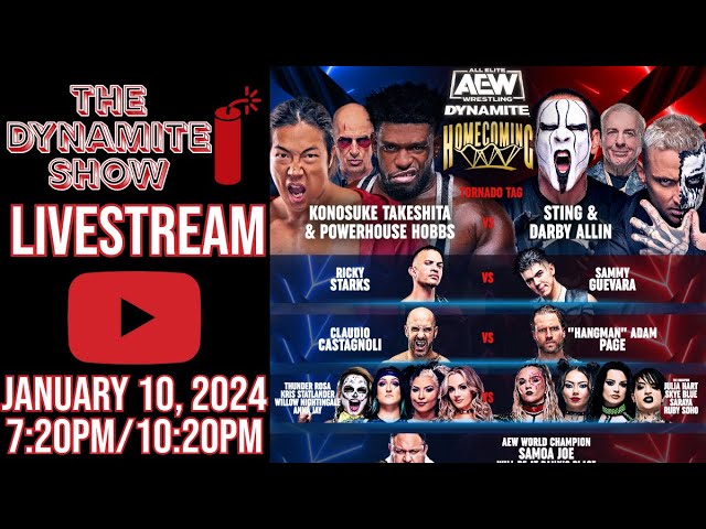 AEW Dynamite Homecoming | Sting & Darby | The Dynamite Show Live