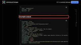 Letterboxd Scraper — Apify Actor Walkthrough