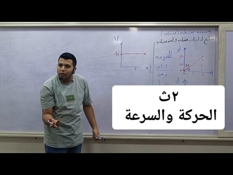 الحركة والسرعة الدرس الثاني فيزياء 2 ثانوي د محمد حفني