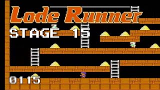 Lode Runner 1 - Stage 15 [0115]