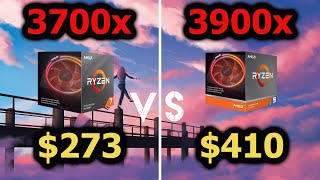 Ryzen 7 3700x vs Ryzen 9 3900x Benchmarks in Game FPS \& Productivity @ 1080p \& 1440p