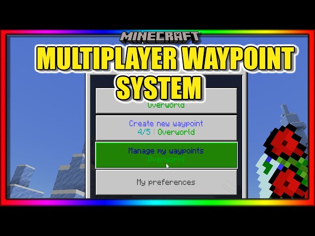 Multiplayer Waypoint System MinecraftPe 1.19.10+ 