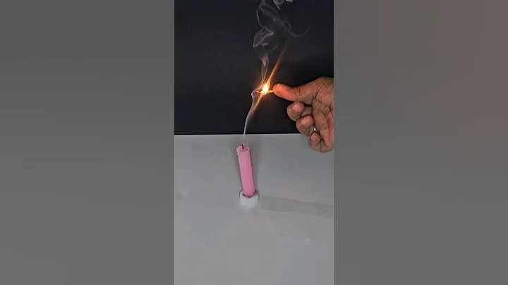 Re-light a candle from smoke#shorts #candle #experiment