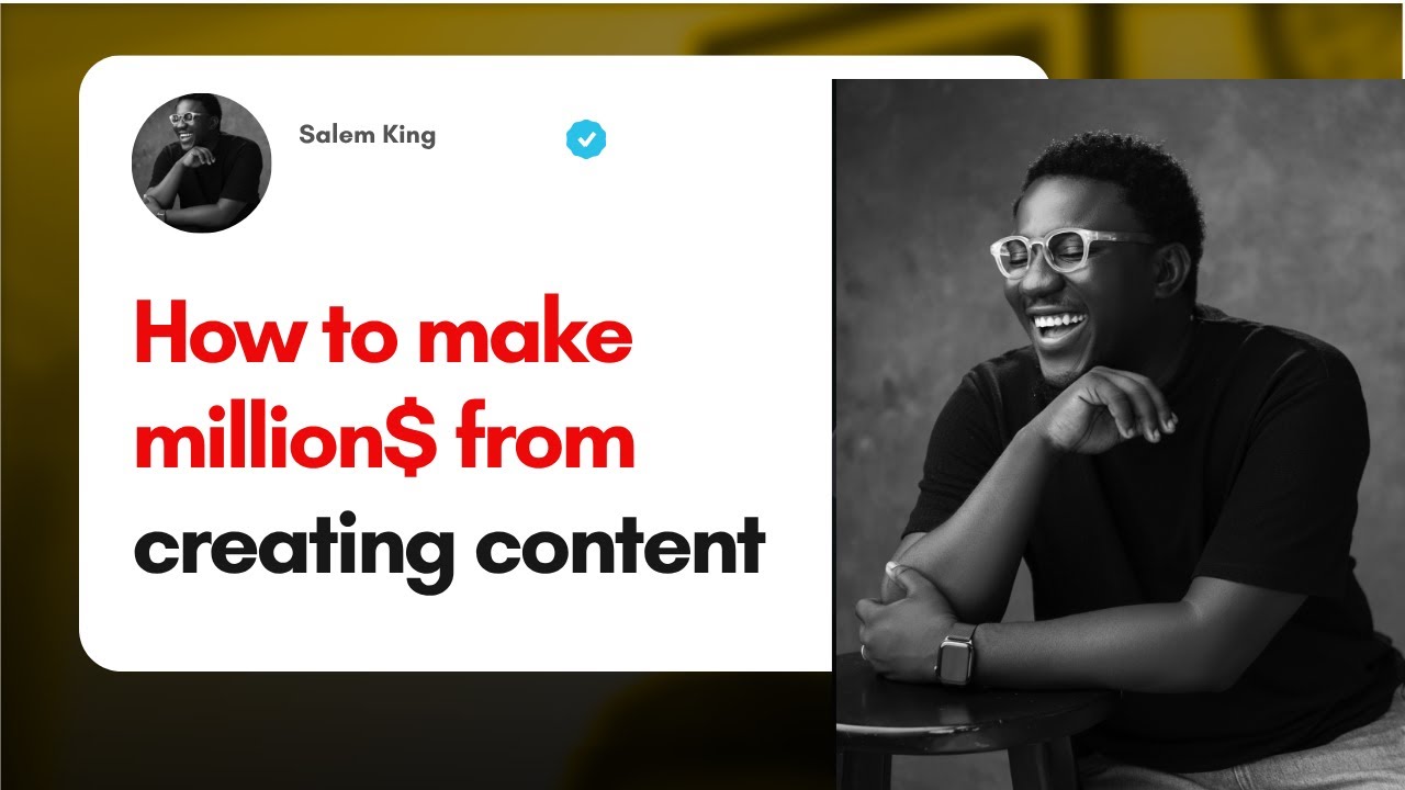 Как зарабатывать 10 000 долларов в месяц, будучи создателем контента | Салем Кинг