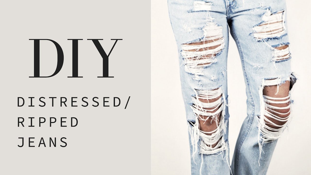 Diy Ripped Jeans Men