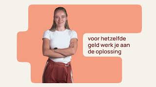 Voor Hetzelfde Geld Werk Je Aan De Oplossing