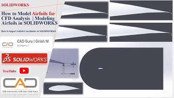 How to Model Airfoils for CFD Analysis | Airfoil Modelling in SOLIDWORKS