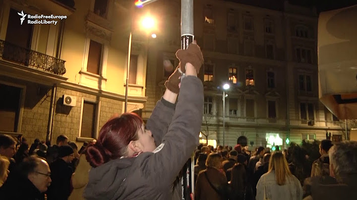 Serbian Antigovernment Protesters Continue To March Through Belgrade