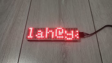 Arduino-Max 7219 Dot Matrix Board Kayan Yazı...