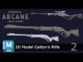 3D Modeling Caitlyn's Rifle from Arcane | Part 2 | Complete Hard Surface Guide in Maya