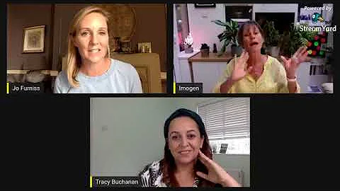 Authors Jo Furniss, Imogen Clark and Tracy Buchana...