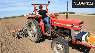 FARMVLOG #122 Sowing sugar beets, planting seed potatoes