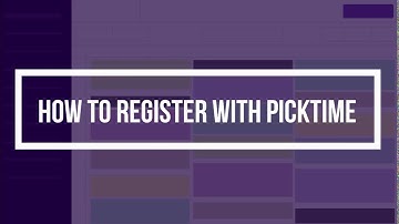 How to register with Picktime?