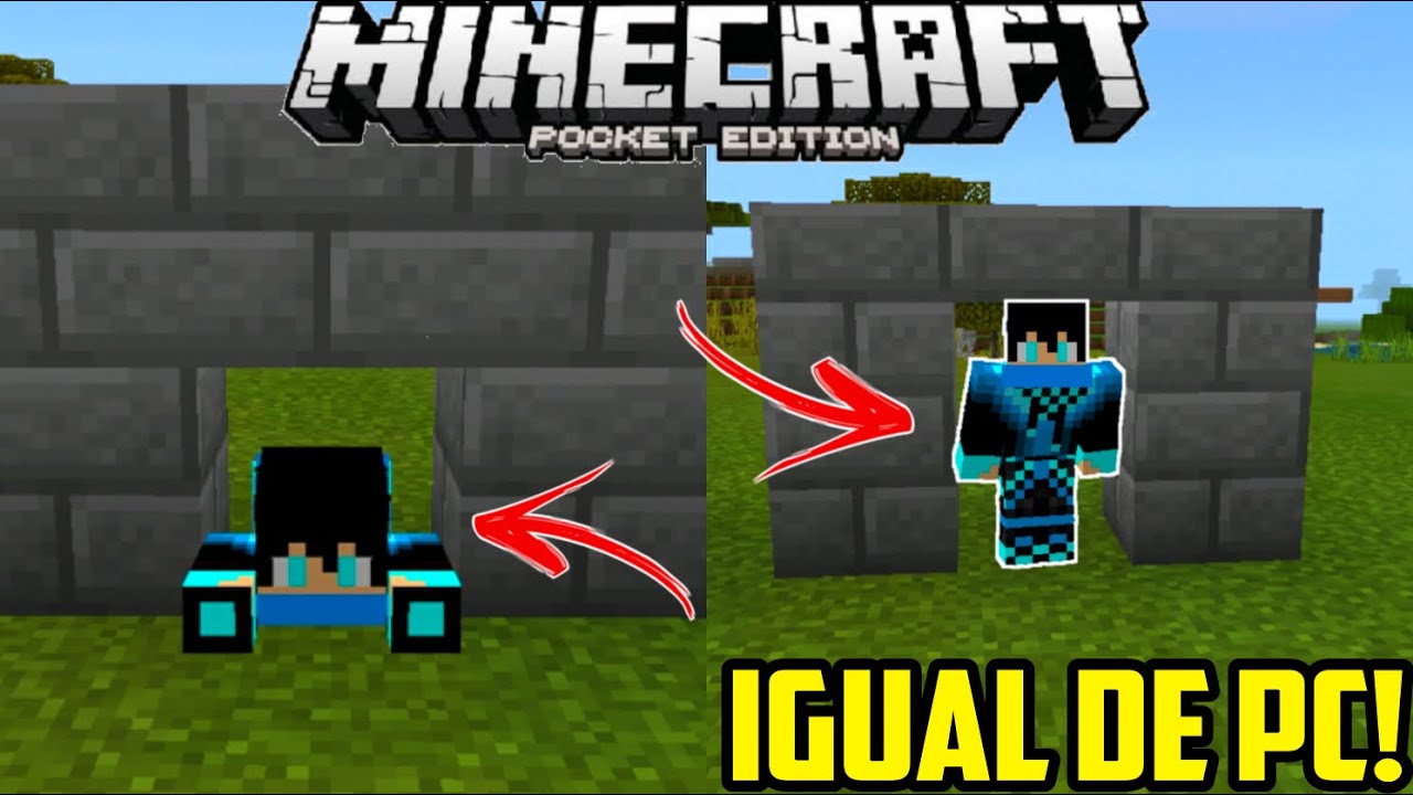 COMO DEIXAR O SEU MINECRAFT PE IGUAL O DE PC ! (Minecraft Pocket