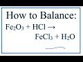 Balancing Chemical Equations Practice