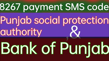 8267 payment SMS code