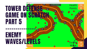 How To Make A Tower Defense Game on Scratch Part 5 - Enemy Waves/Levels